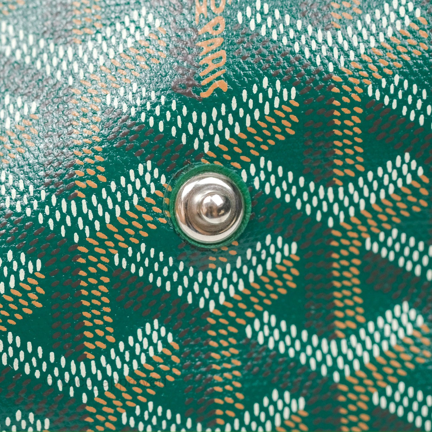 Goyard Plumet Pocket Wallet Green Goyardine Canvas