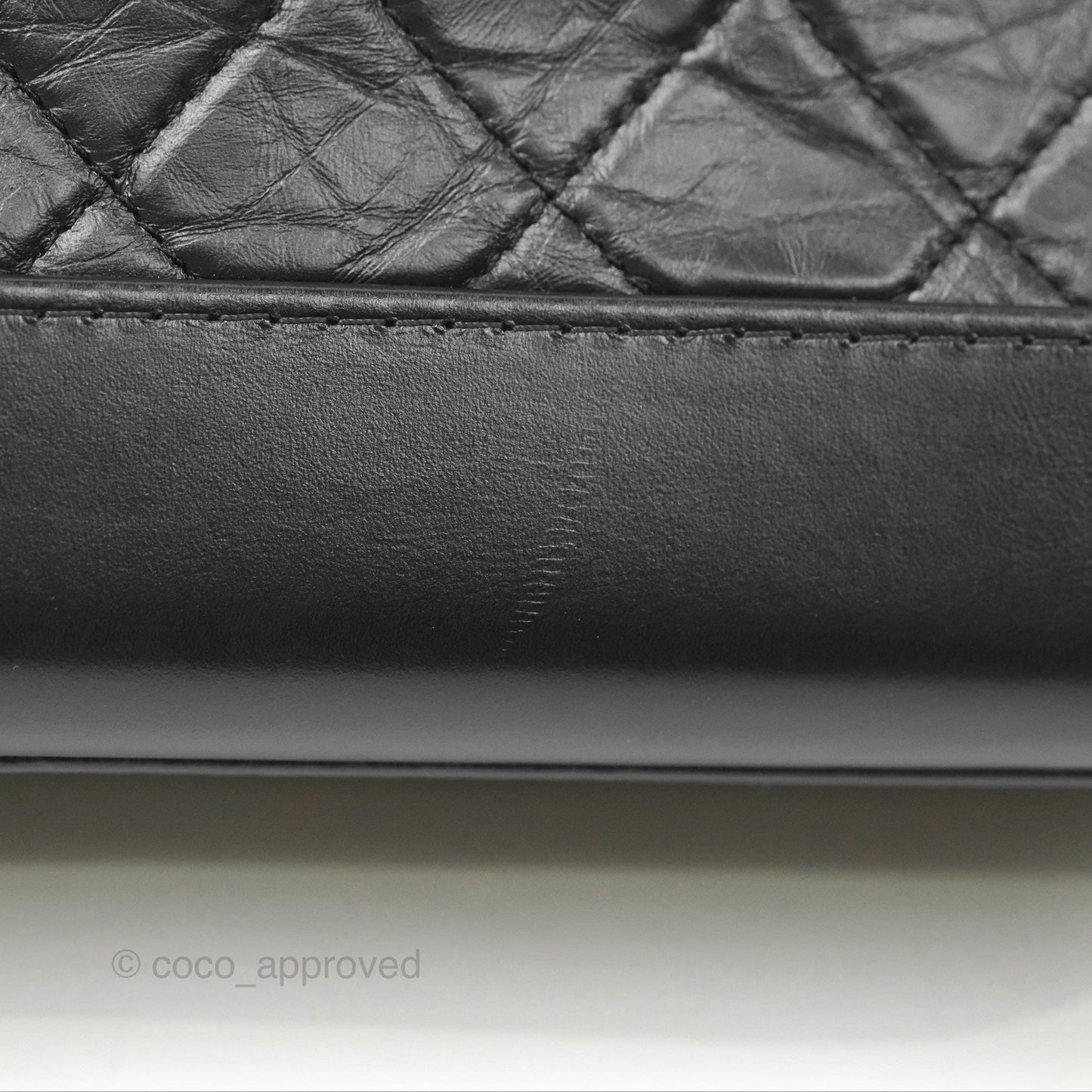 Chanel Small Gabrielle Hobo Quilted So Black Aged Calfskin
