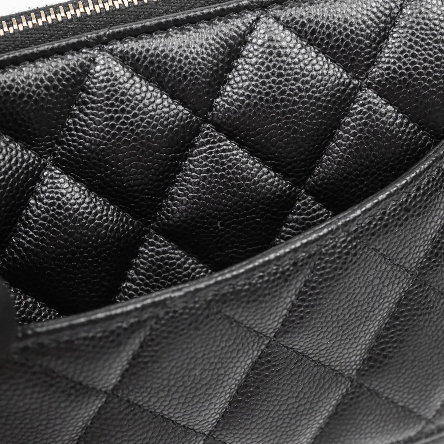 Chanel Clutch on Chain Black Caviar Gold Hardware