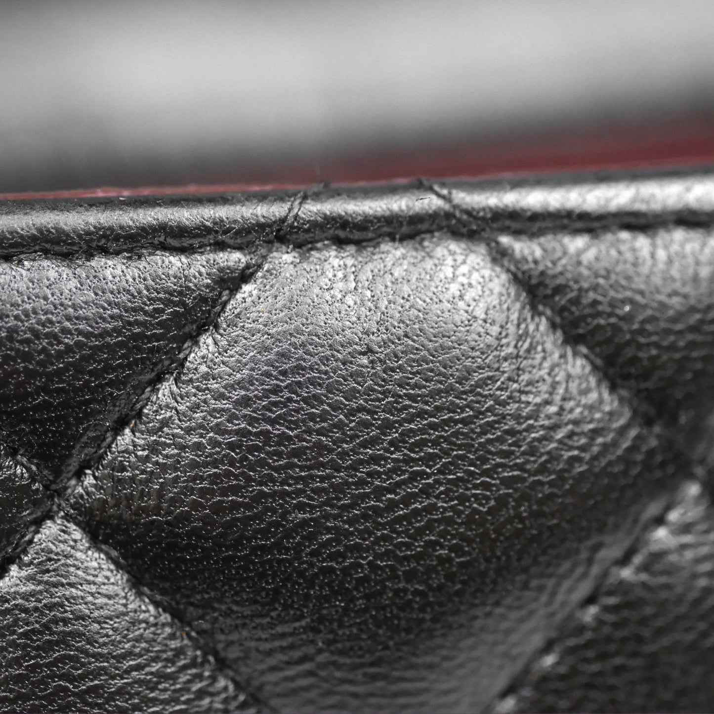 Chanel Mini Square Flap Quilted Black Lambskin Silver Hardware