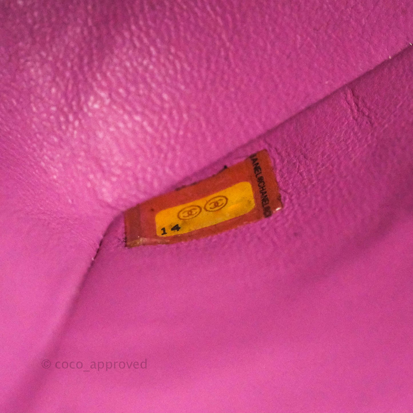 Chanel Classic M/L Medium Double Flap Purple Lambskin Silver Hardware