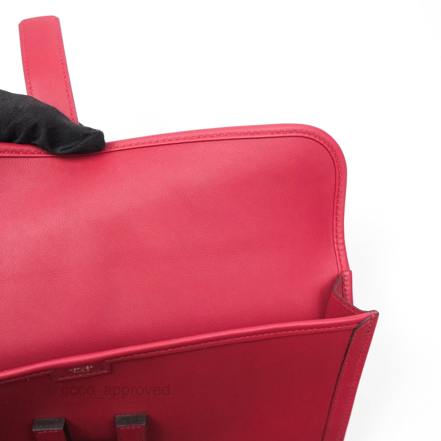 Hermès Jige Elan 29 Clutch Rouge Garance