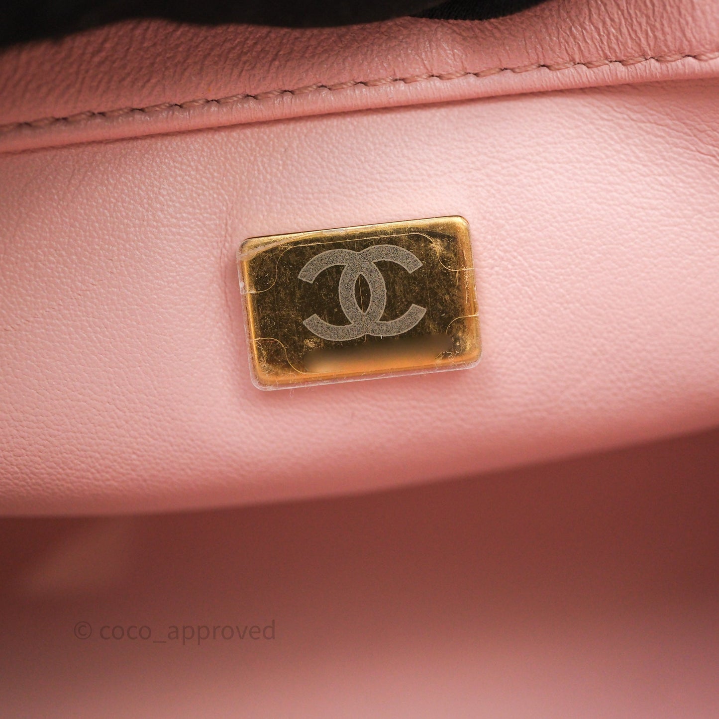 Chanel Quilted Mini Square Flap with Camellia Adjustable Chain Pink Clair Lambskin