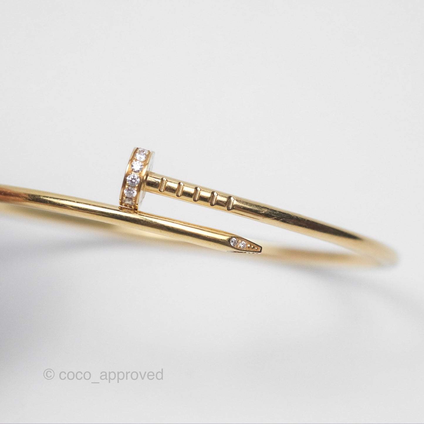 Cartier Small Juste Un Clou Bracelet 18K Yellow Gold Diamond