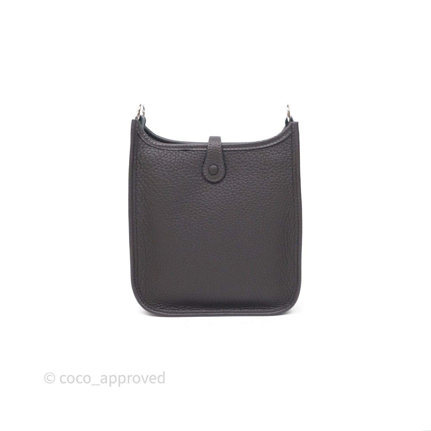 Hermès Mini Evelyne 16 Ebene 46 Clemence Sliver Hardware