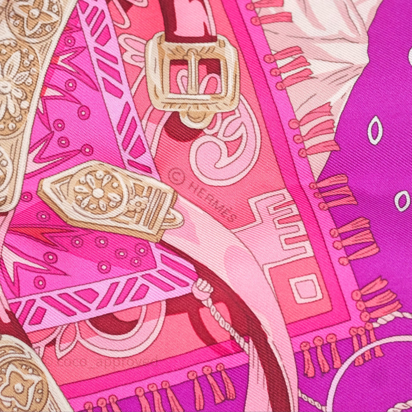 Hermès Cavaliers du Caucase Silk Scarf 90