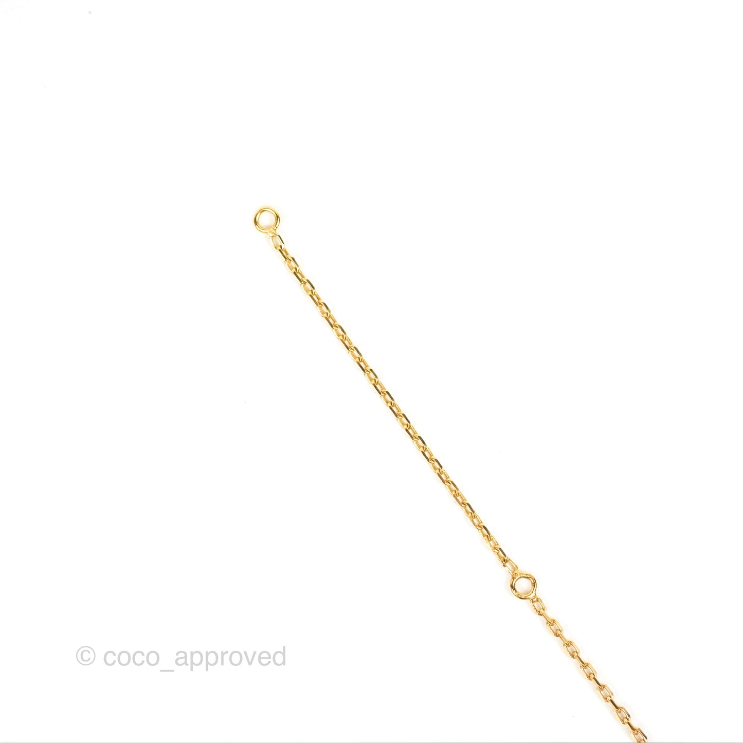 Hermès O'Maillon Pendant Rose Azalee Swift Gold Tone