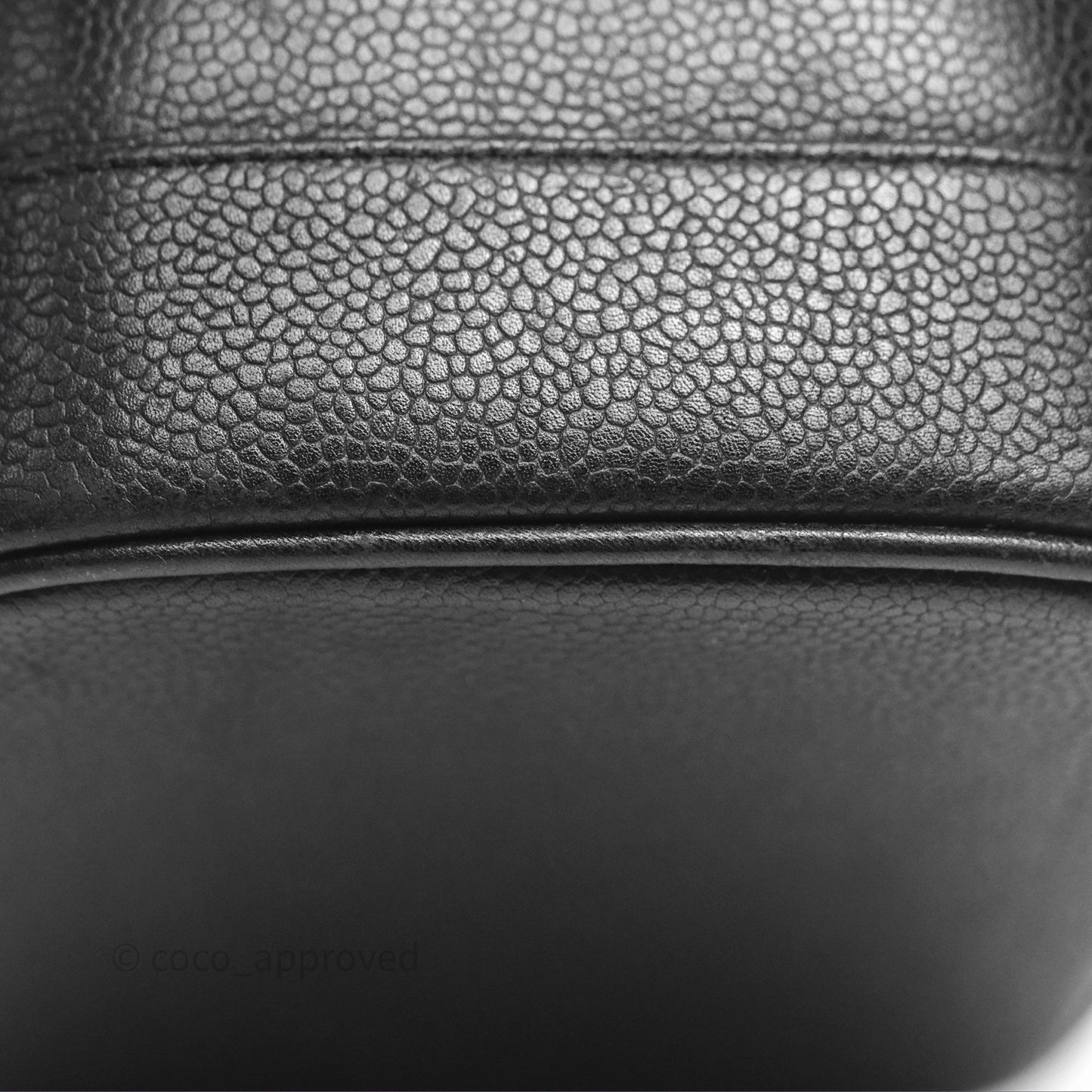 Chanel Vintage Vanity Case Black Caviar Gold Hardware