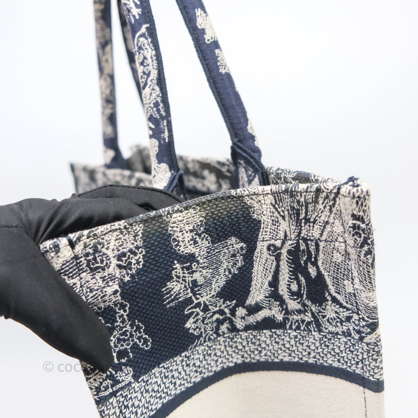 Christian Dior Toile De Jouy Medium Book Tote Canvas