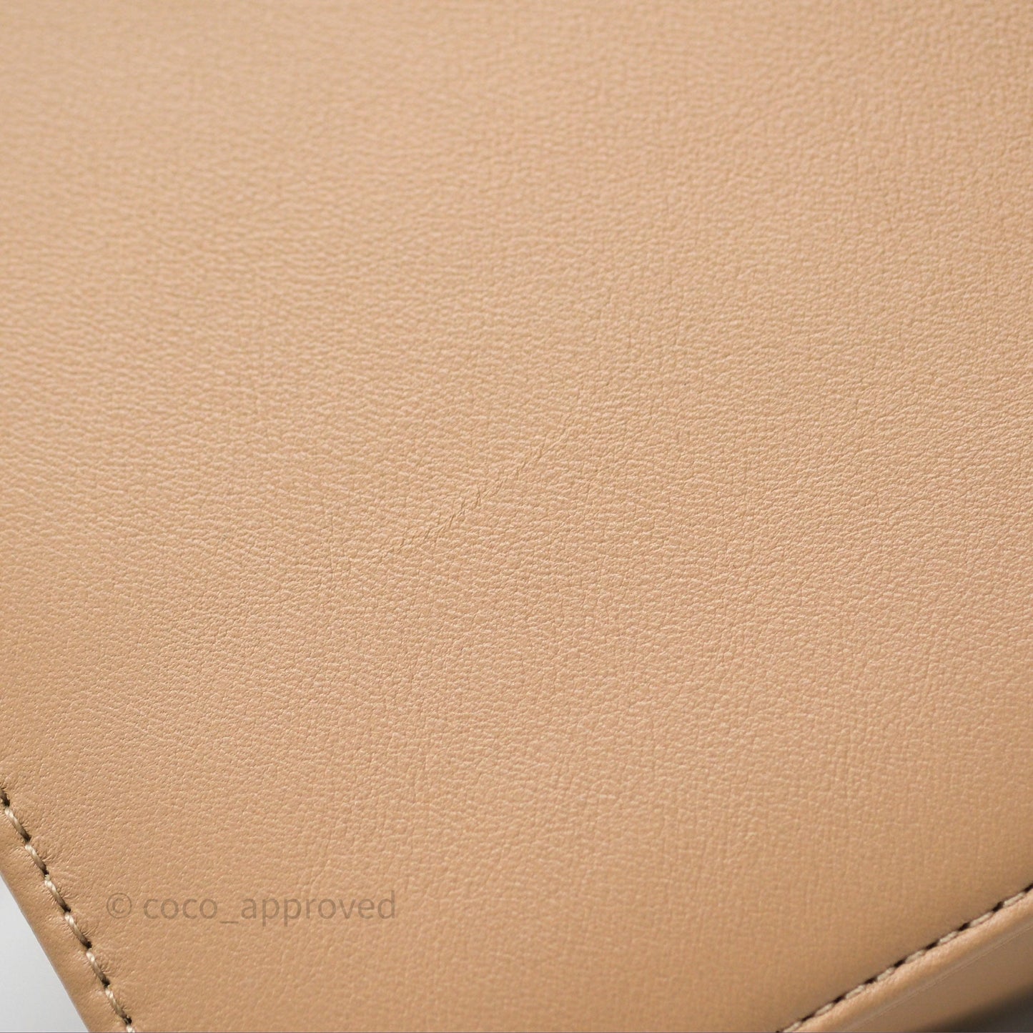 Chanel Boy Quilted Medium Beige Calfskin Gold Hardware