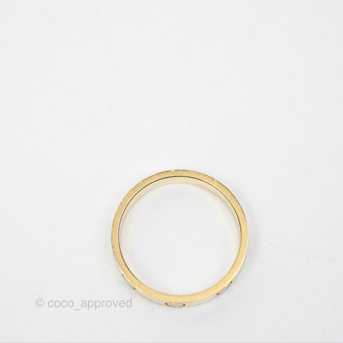 Cartier Love Band Ring Yellow Gold