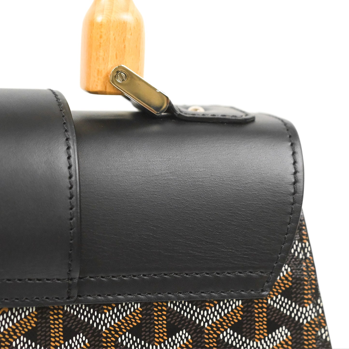 Goyard Saïgon Structuré PM Bag Black Goyardine Canvas