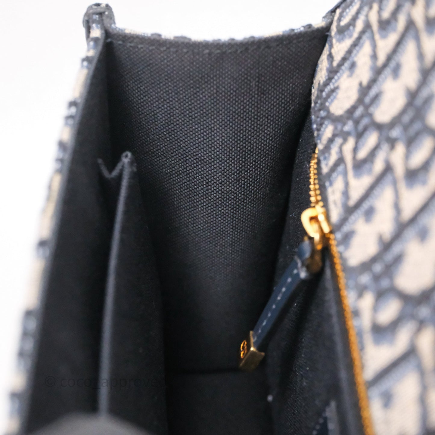 Christian Dior Small 30 Montaigne Bag Blue Dior Oblique Jacquard