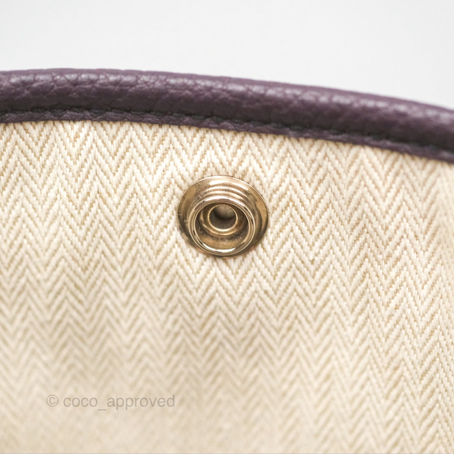 Hermes Garden Party 36 Veau Negonda 59 Raisin Palladium Hardware