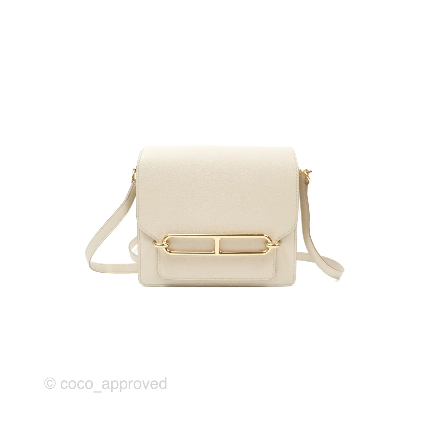 Hermès Roulis Mini 18 Beton Evercolor Permabrass Hardware