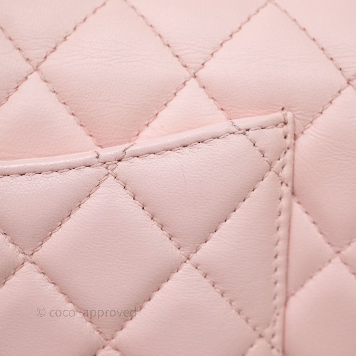 Chanel Top Handle Mini Rectangular Flap Bag Pink Lambskin Aged Gold Hardware
