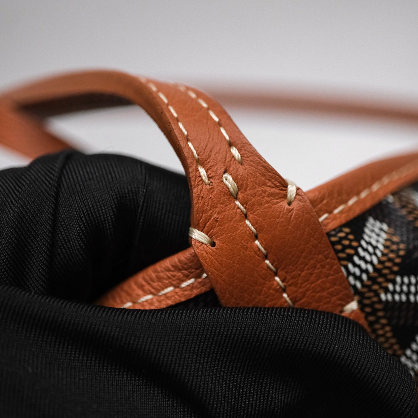 Goyard Saint Louis Tote Bag GM Black/Tan