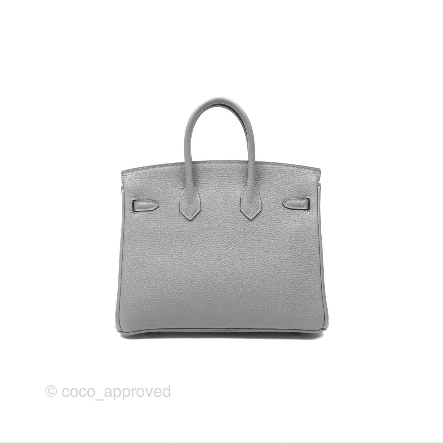 Hermès Birkin 25 Retourne Gris Mouette 4Z Togo Gold Hardware