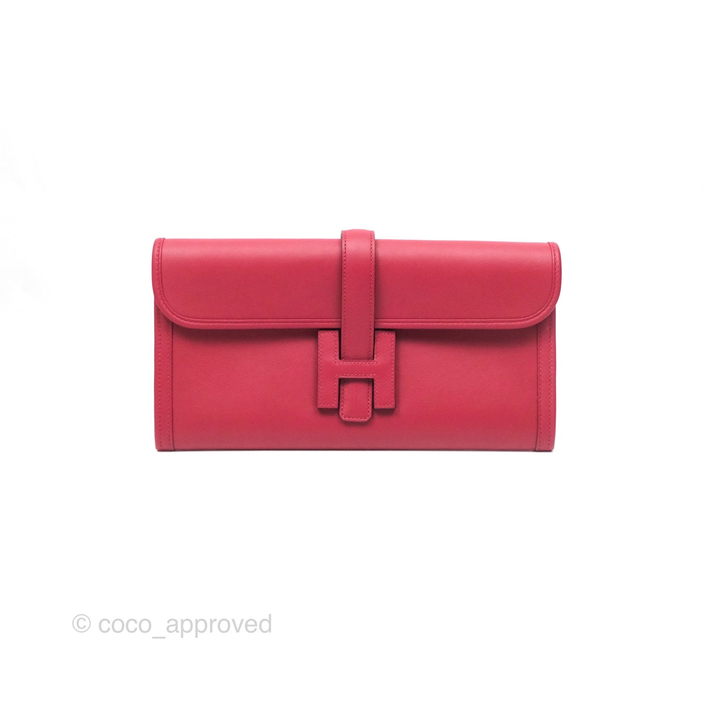 Hermès Jige Elan 29 Clutch Rouge Garance