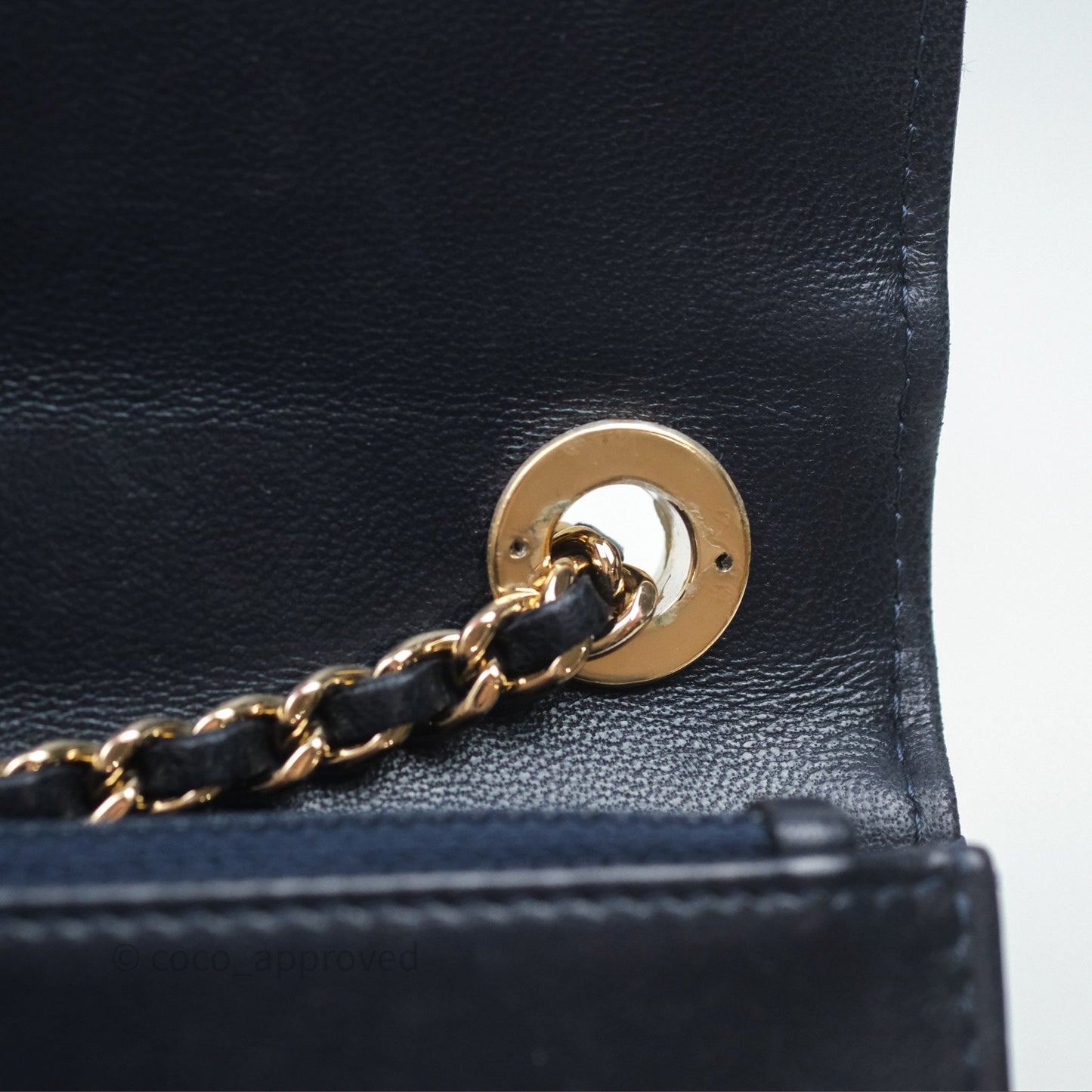 Chanel Trendy CC WOC Wallet On Chain Navy Lambskin Gold Hardware