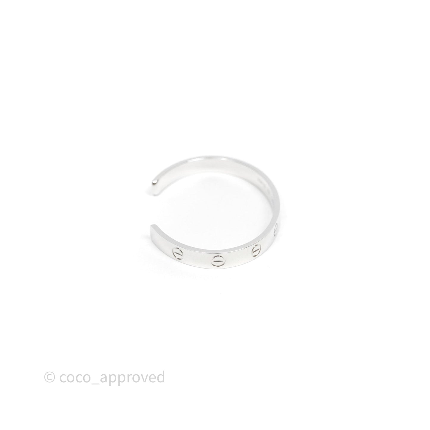 Cartier Love Bracelet Open Classic Model White Gold