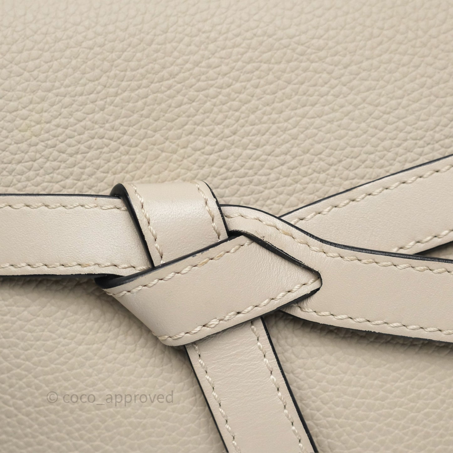 Loewe Mini Dual Gate Bag Sand Grain Calfskin