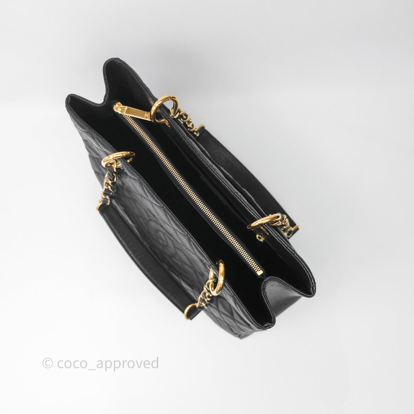 Chanel GST Black Caviar Gold Hardware