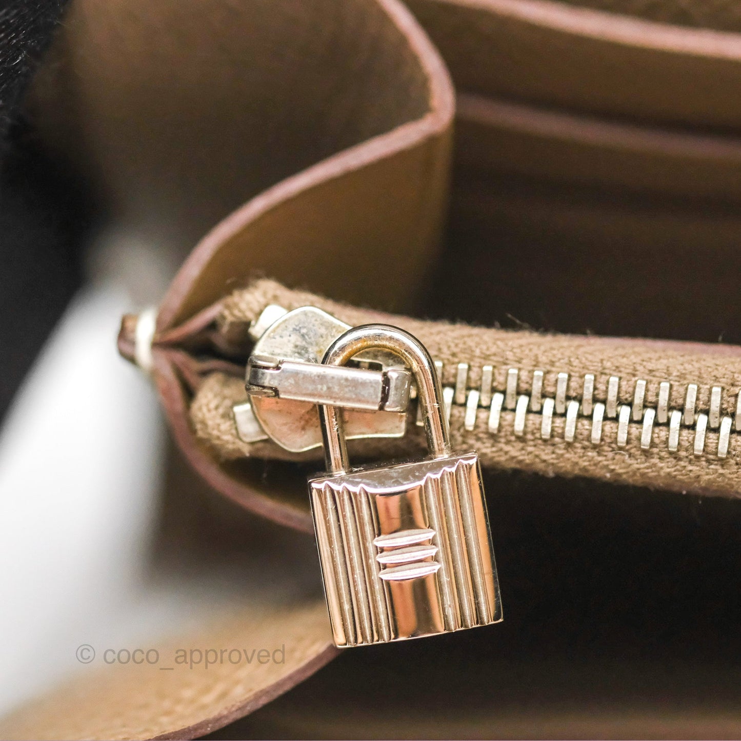 Hermès Kelly Wallet Etoupe Epsom Palladium Hardware