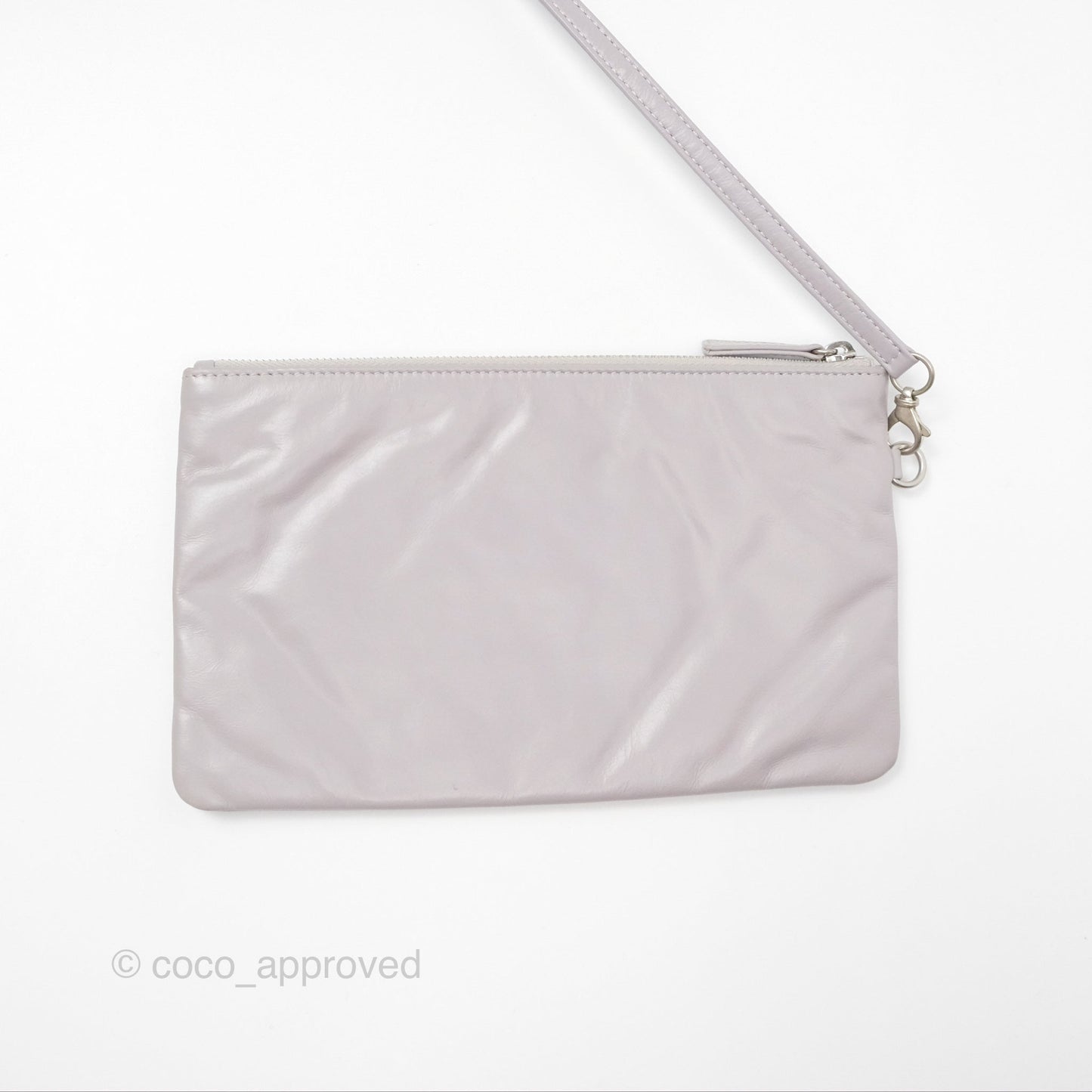 Chanel 22 Small Grey Aged Calfskin Matte Silver Hardware