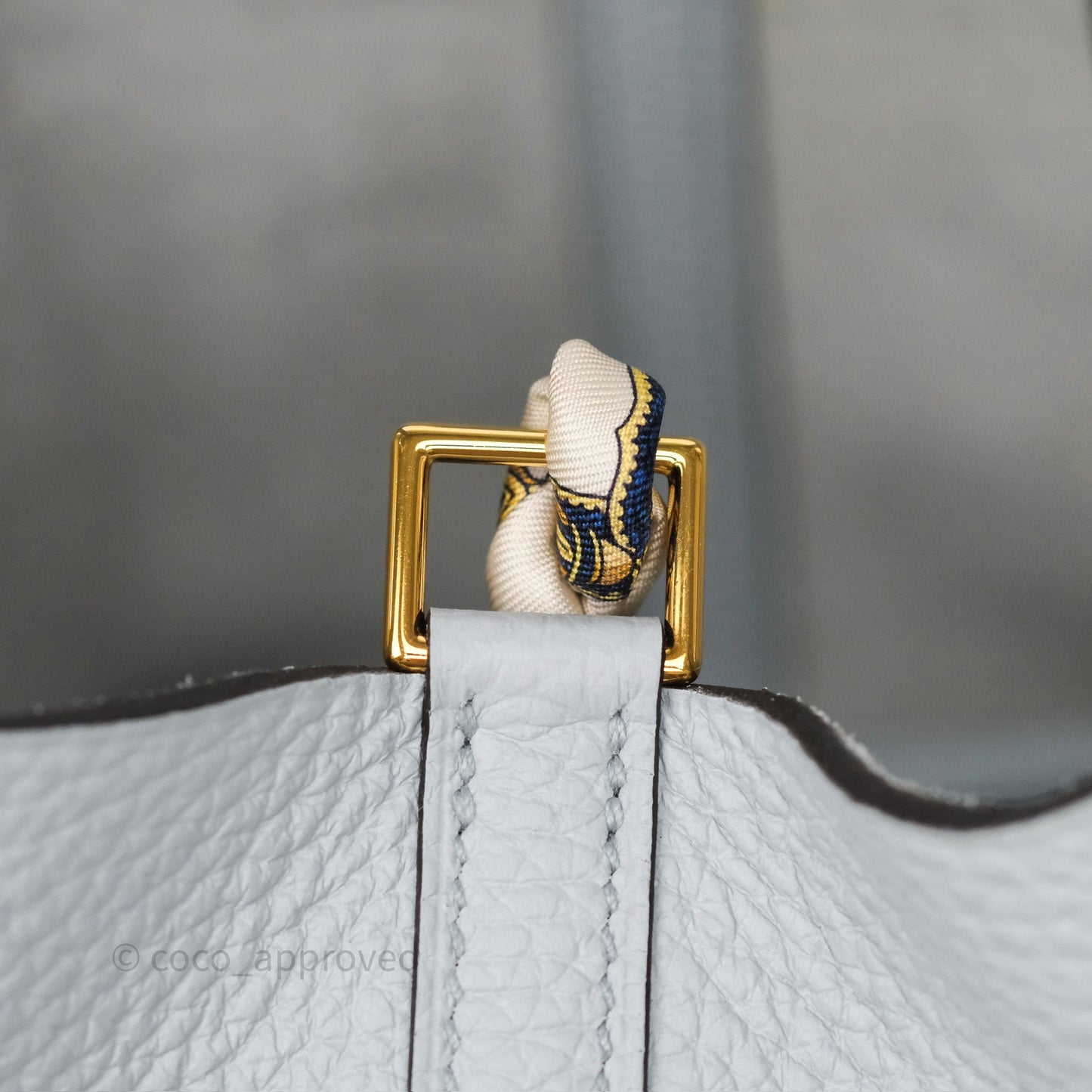 Hermès Picotin Lock 18 Bleu Pale 08 Clemence Gold Hardware