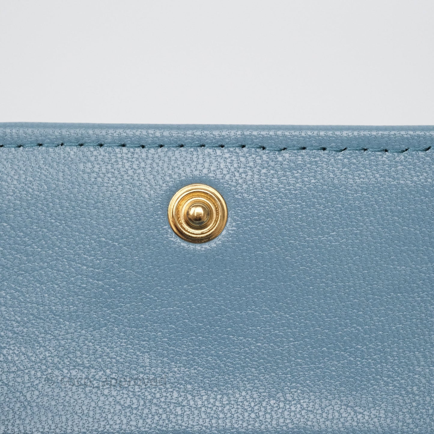 Chanel 19 Short Flap Wallet Cloud Blue Lambskin
