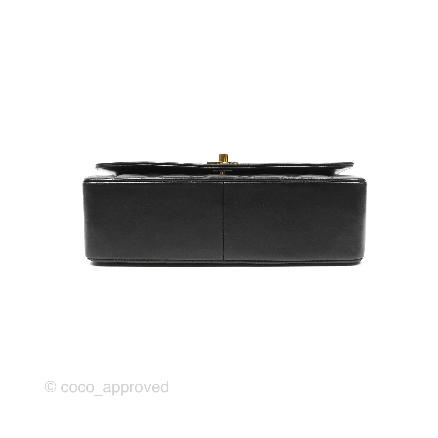 Chanel Vintage Quilted Medium Classic Diana Flap Bag Black Lambskin 24K Gold Hardware