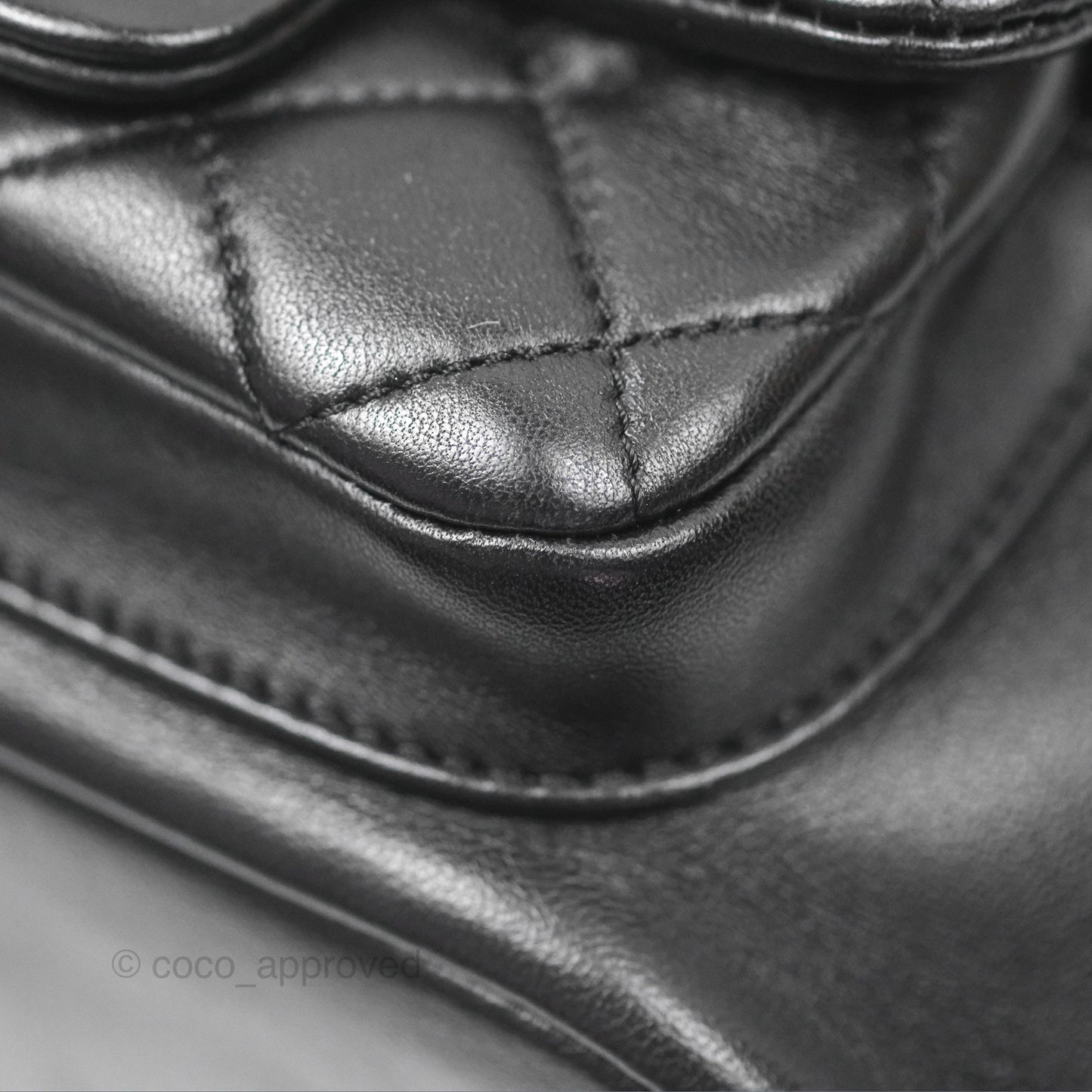 Chanel Quilted Small Duma Drawstring Backpack Black Lambskin