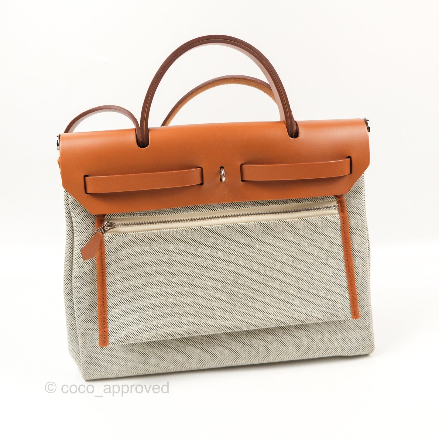 Hermes Herbag Brides de Gala Cassis Ecru/Noir