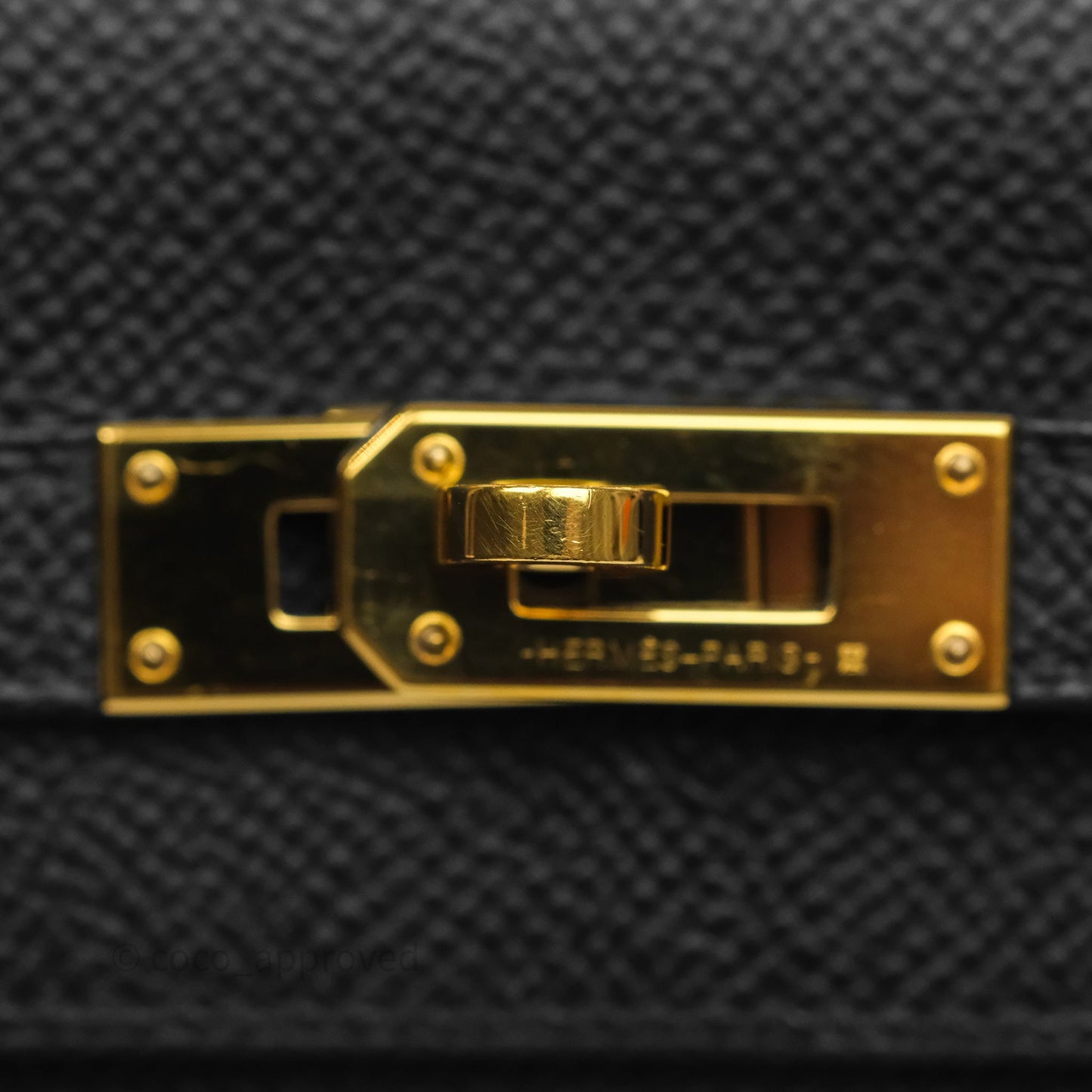 Hermès Kelly Wallet Black Noir 89 Epsom Gold Hardware