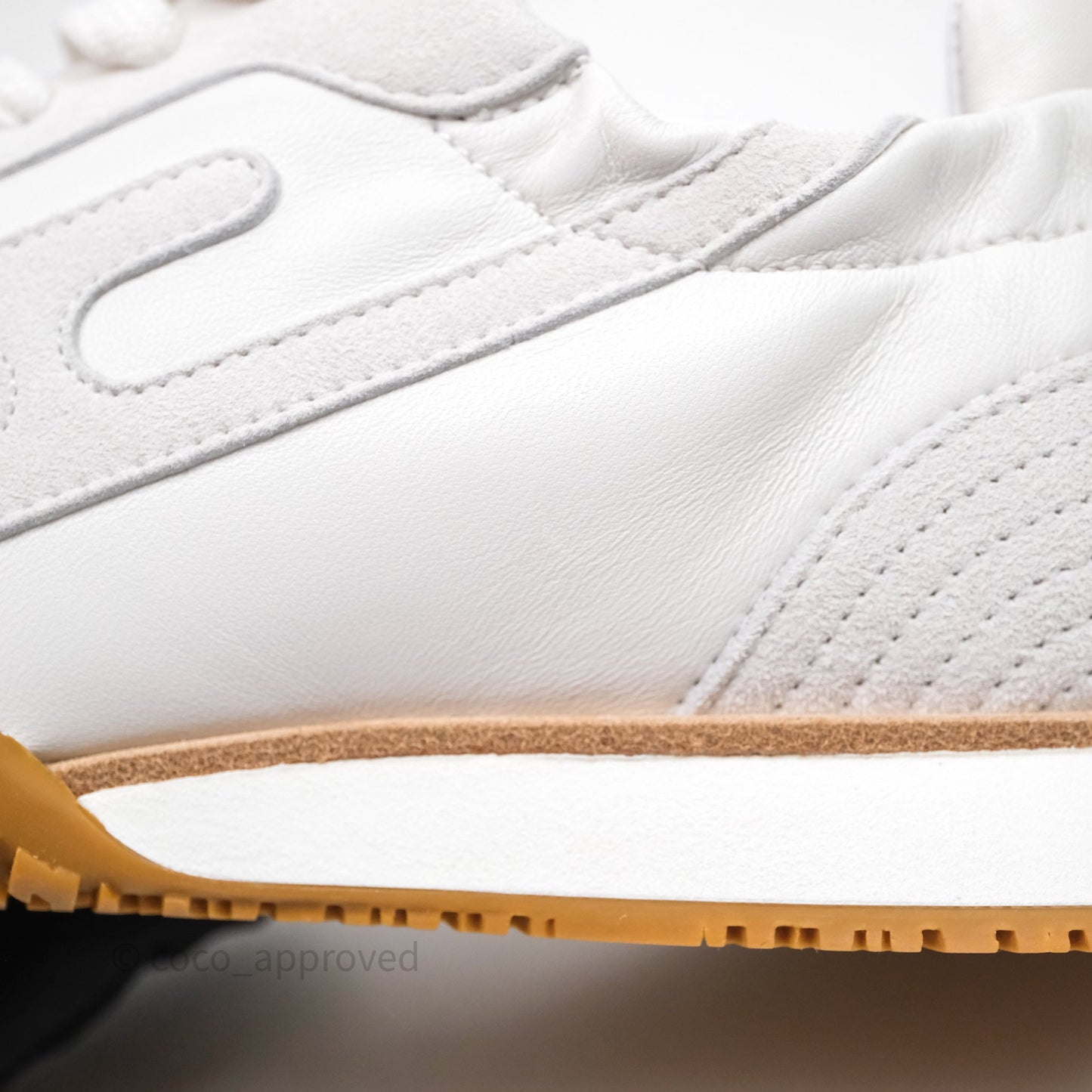 Hermès Sneaker Femme Jet Nappa/ Chevre Velours Blanc Size 37