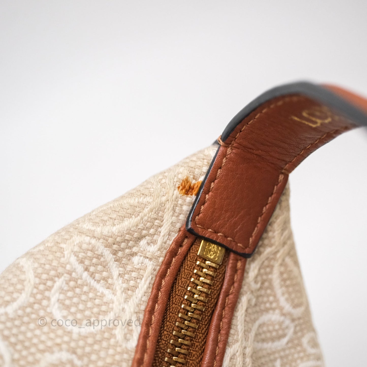 Loewe Top Handle Cubi Bag Anagram Jacquard