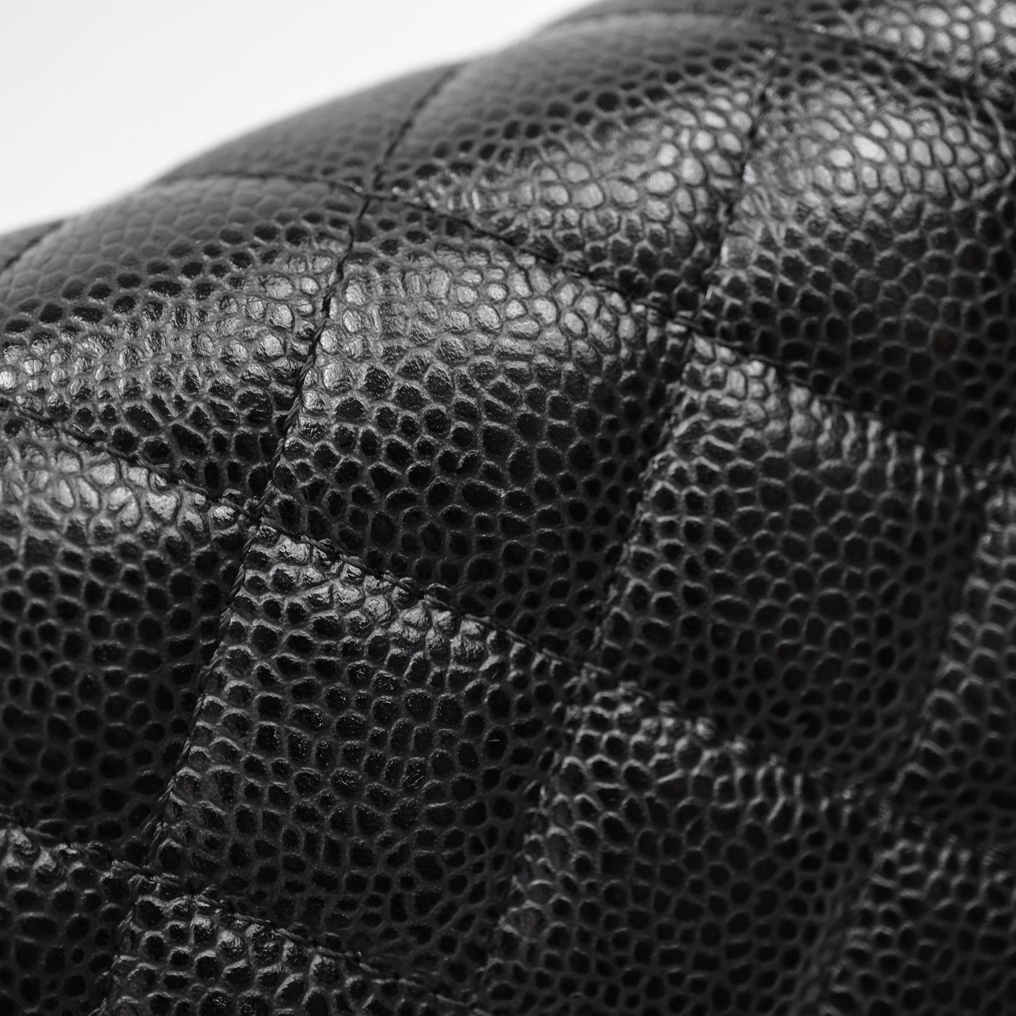 Chanel Quilted WOC Black Caviar Gold Hardware