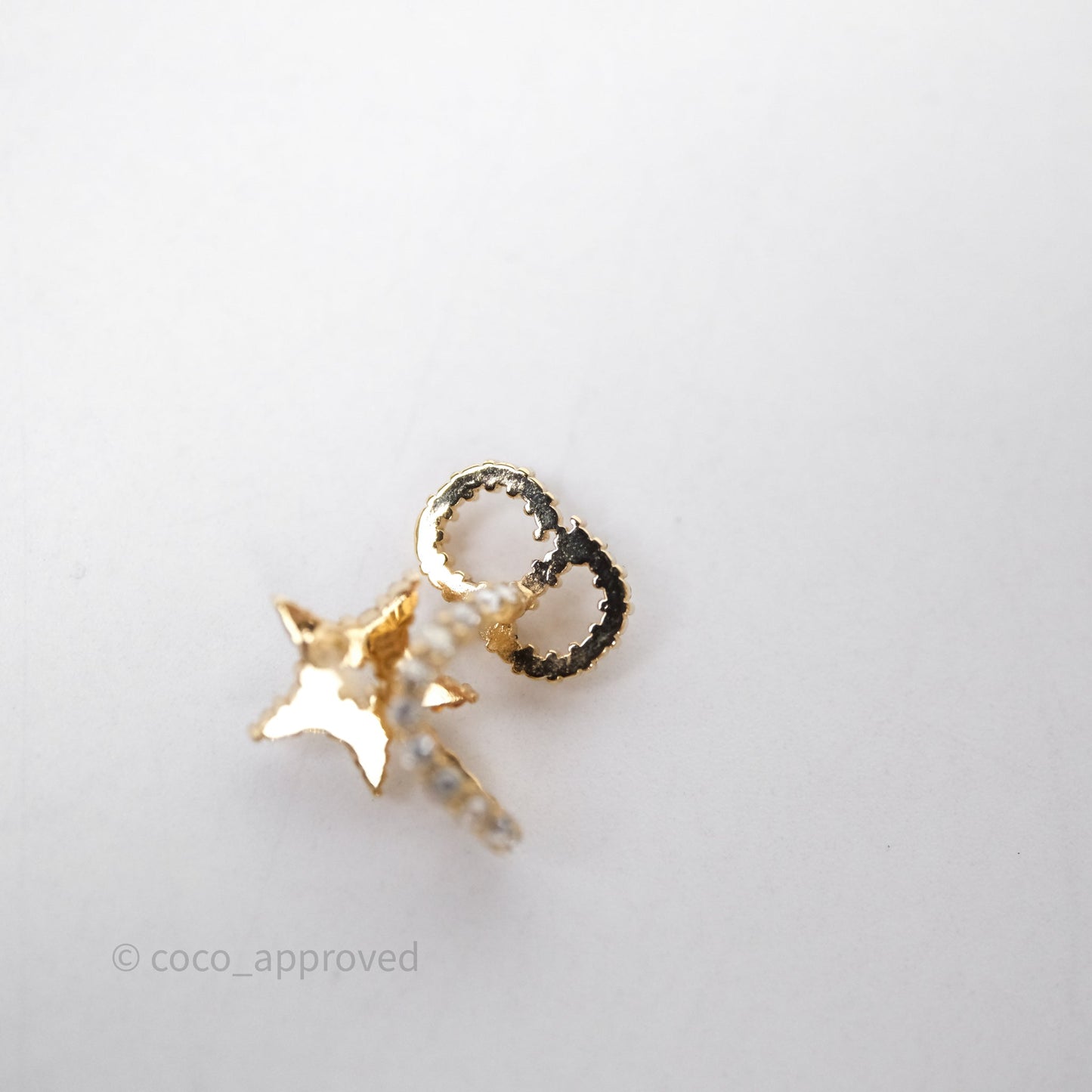 Christian Dior Clair D Lune Earrings Gold