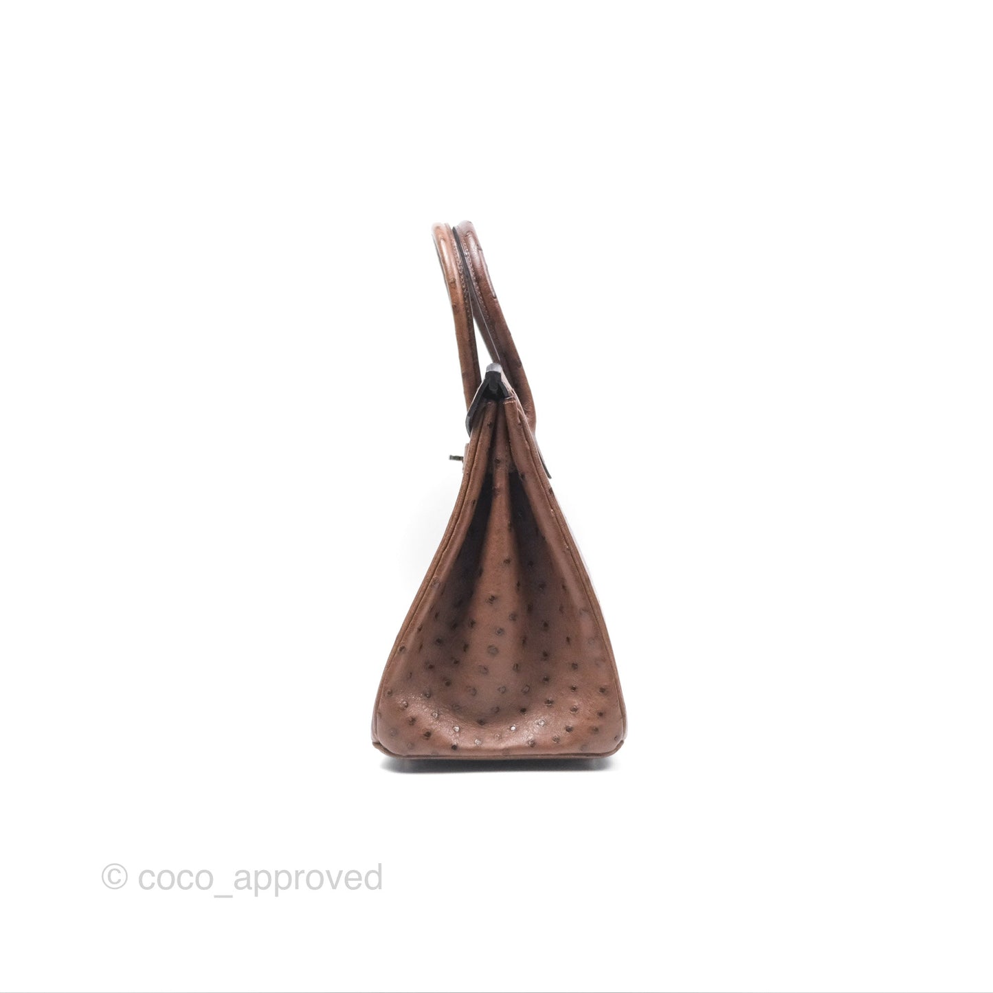 Hermès Birkin Retourne 30 Dark Brown Ostrich Palladium Hardware