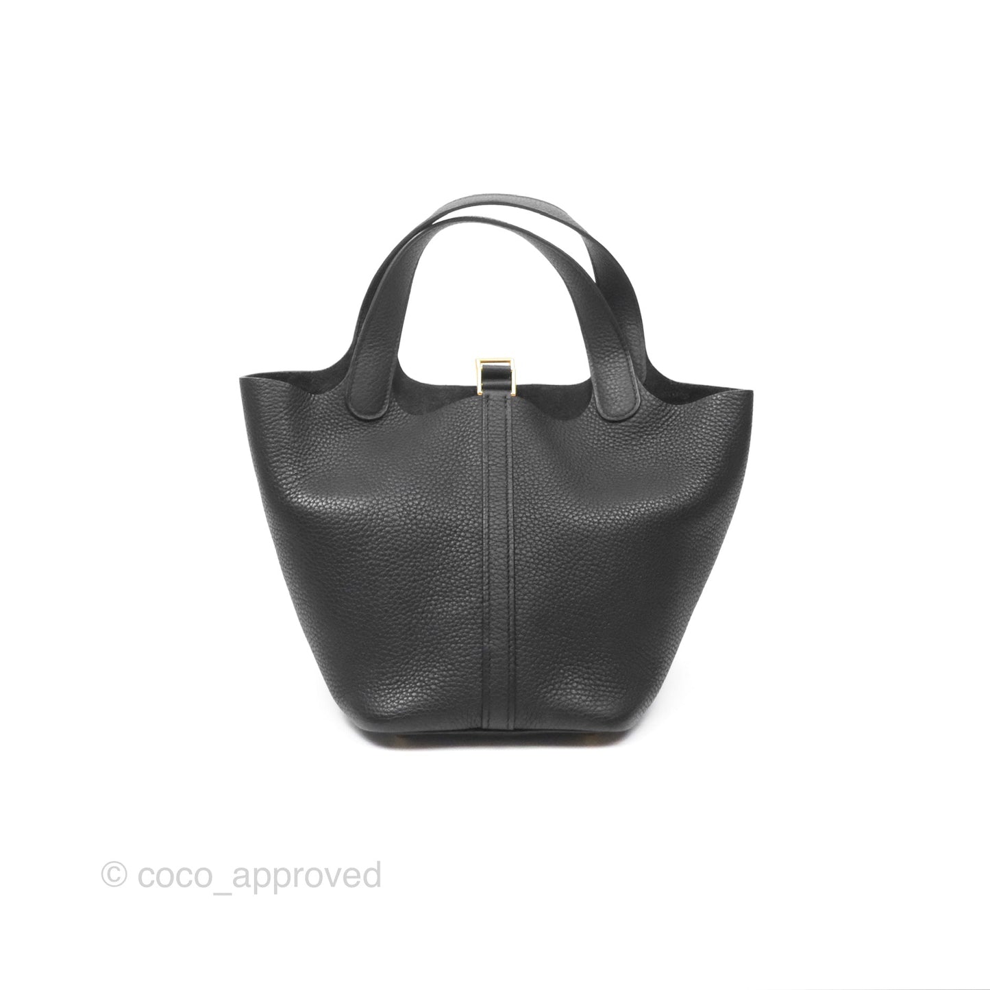 Hermès Picotin Lock 18 Black Noir 89 Taurillon Clemence Gold Hardware