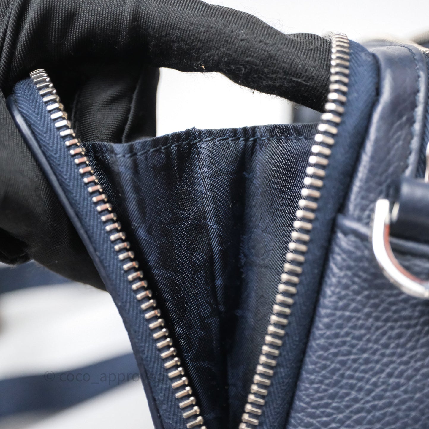 Christian Dior x Air Jordan Messenger Bag Navy Silver Hardware