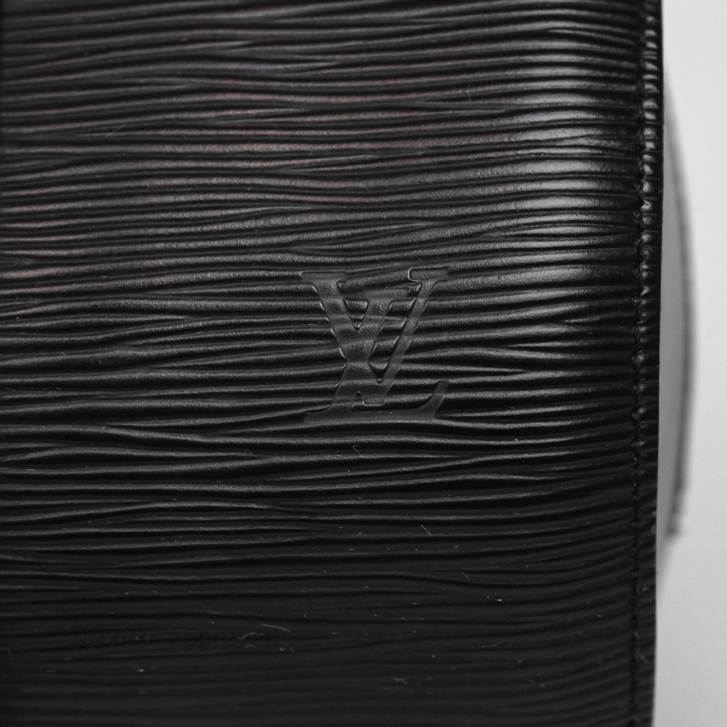 Louis Vuitton Epi Soufflot Bag Black Gold Hardware