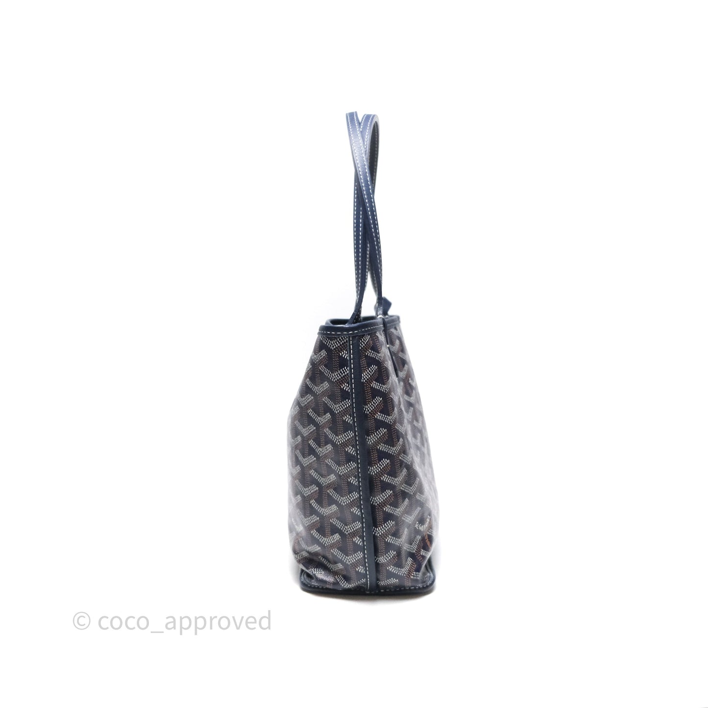 Goyard Anjou Mini Bag Goyardine Canvas Navy