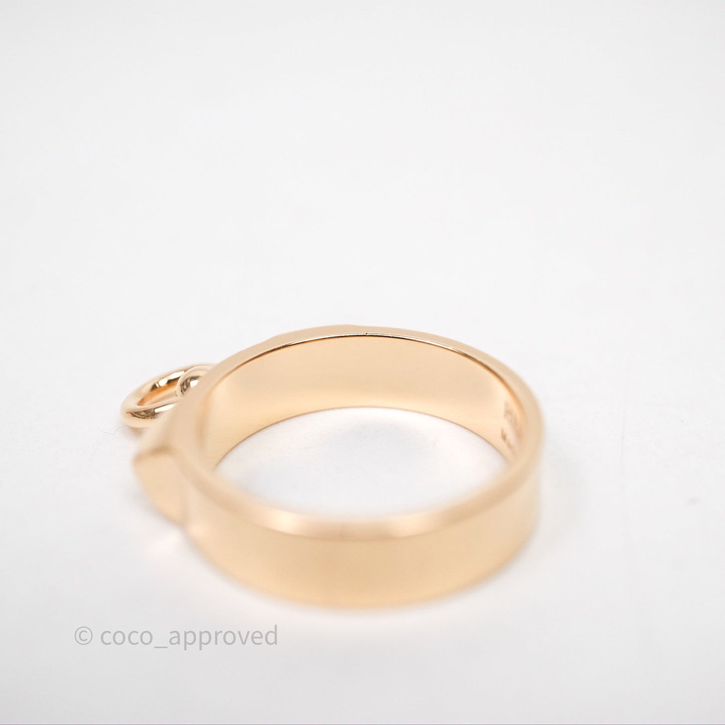 Hermes Collier de Chien Ring PM Rose Gold Size 52