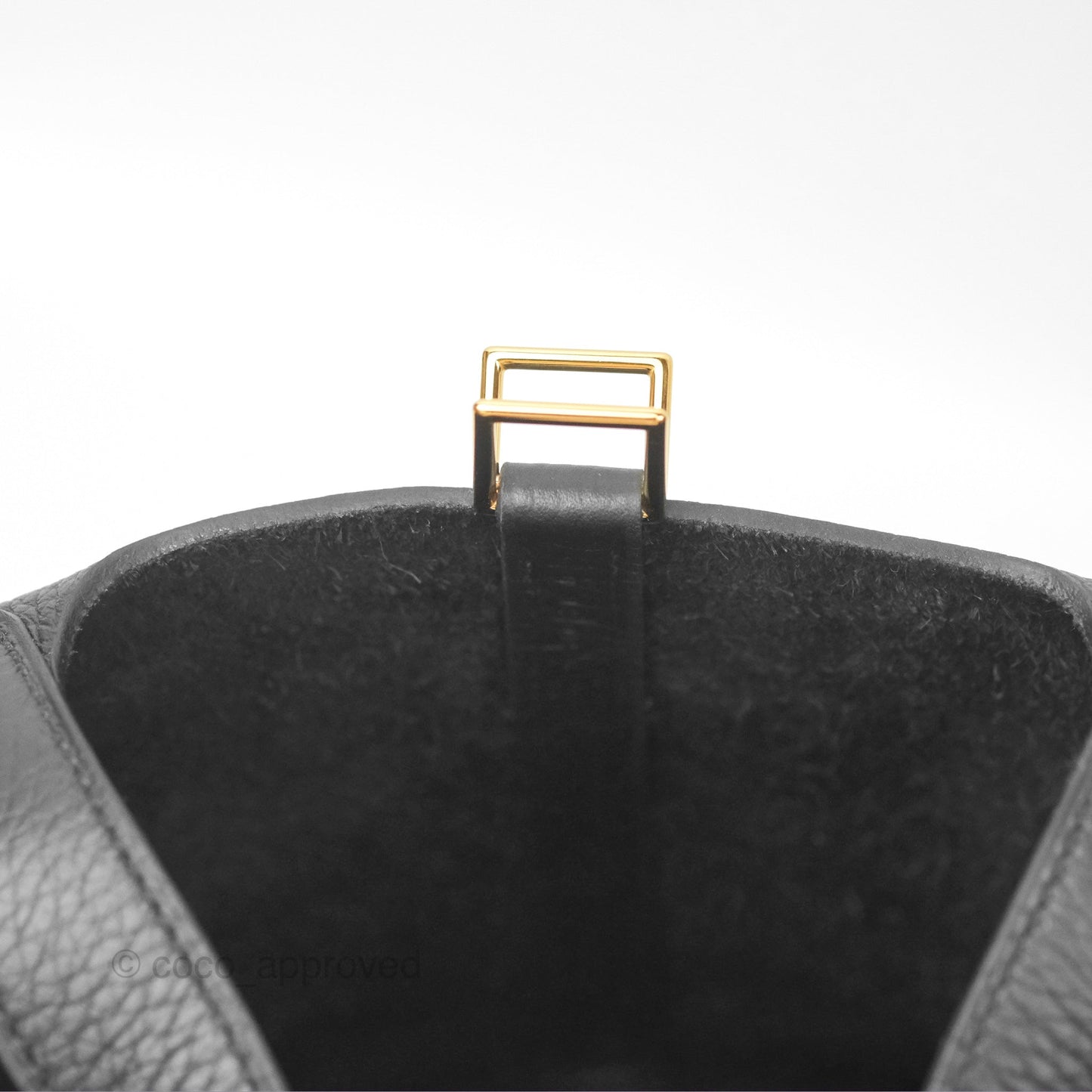 Hermès Picotin Lock 18 Black Clemence Gold Hardware