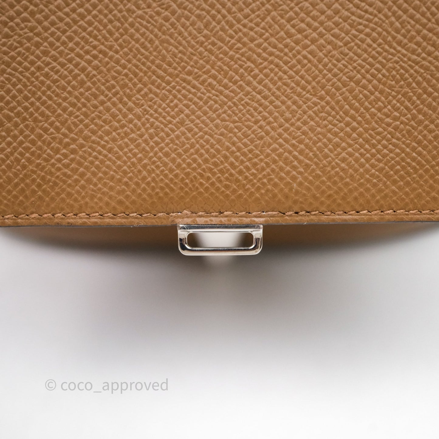 Hermès Della Cavalleria Mini Bag Alezan 3G Epsom Palladium Hardware