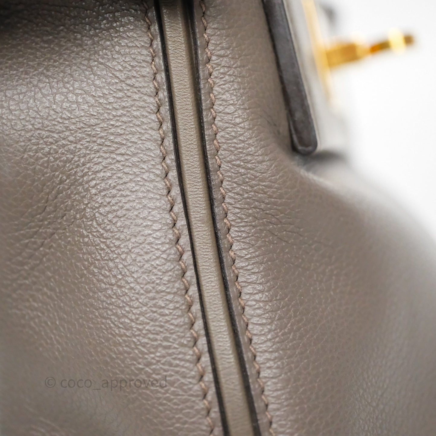 Hermès 24/24 21 Mini Gris Etain 8F Evercolor/ Swift Gold Hardware