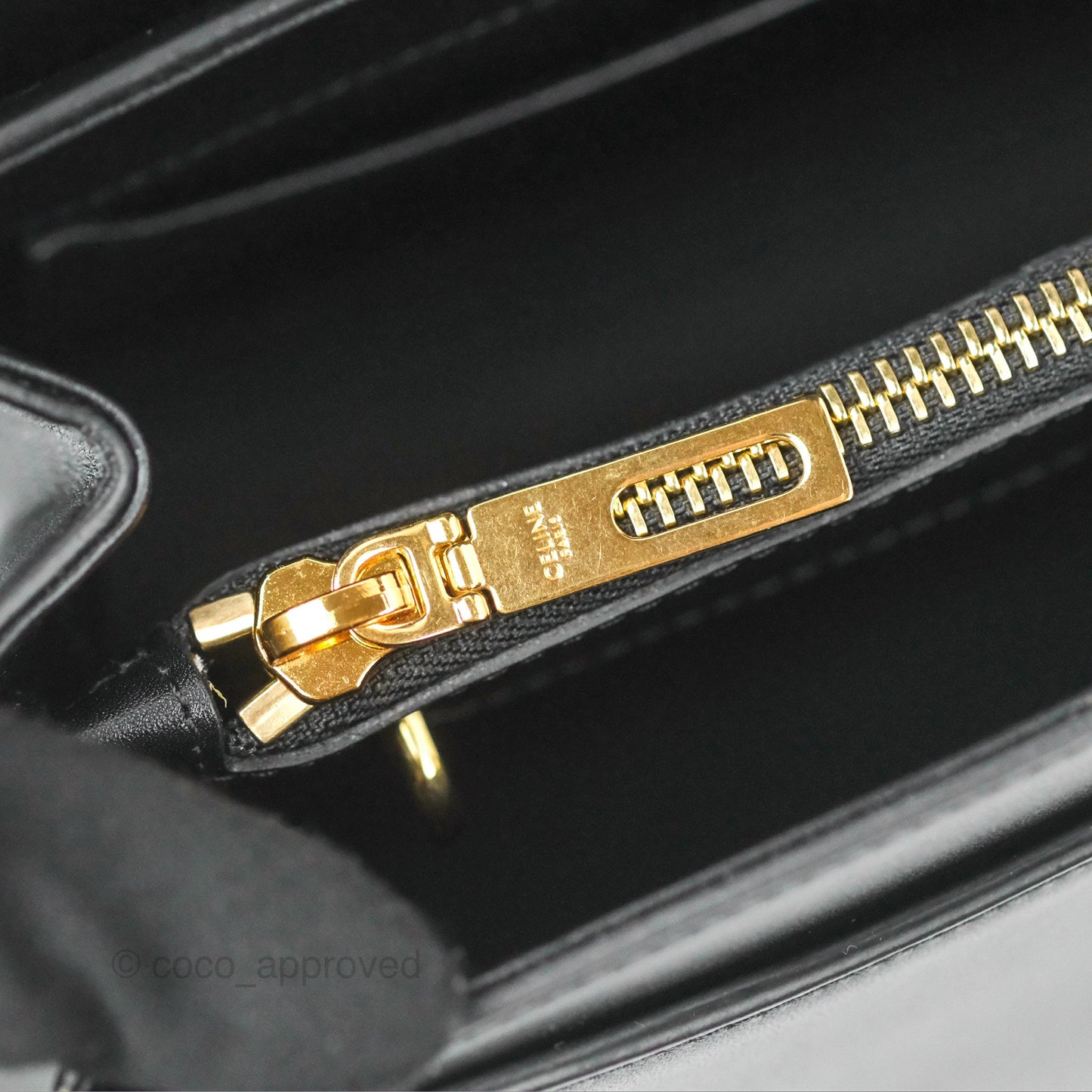 Celine Small 16 Bag Black Satinated Calfskin