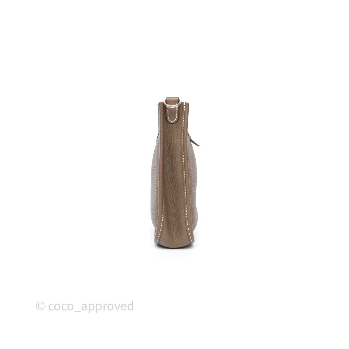 Hermès Mini Evelyne 16 Etoupe 18 Clemence Palladium Hardware